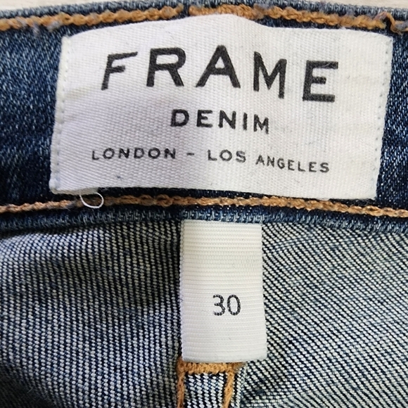 FRAME Le High Skinny Jeans - Distressed Medium Wash - 30 (10) - Picture 8 of 9